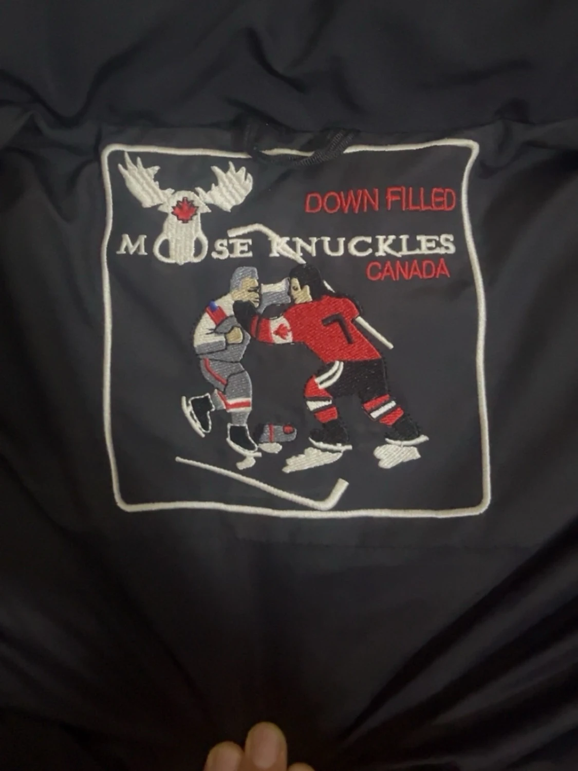 Svart pufferjacka Moose Knuckles - 5