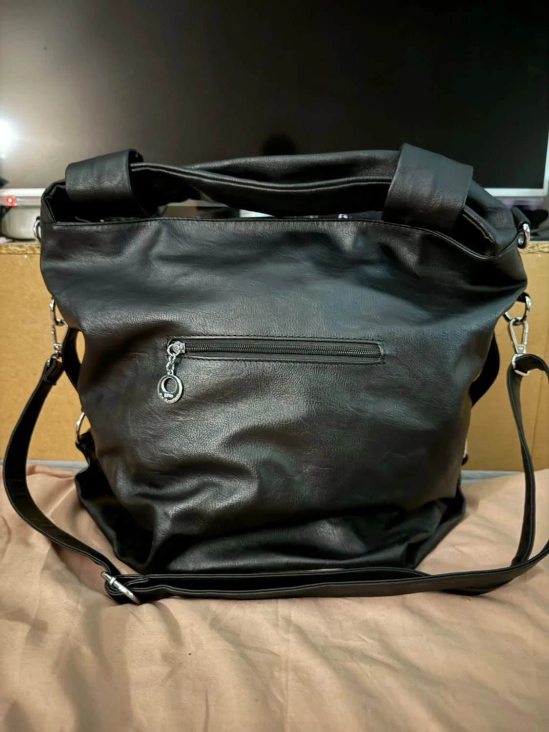 Svart axelväska cafe racer  - 2