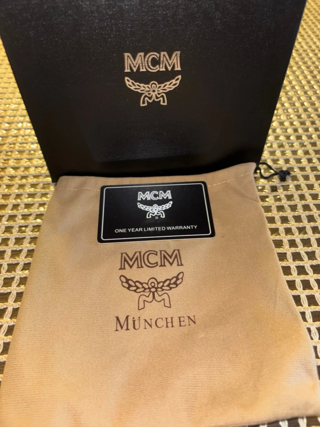 MCM bälte svart och grå med monogram - 3