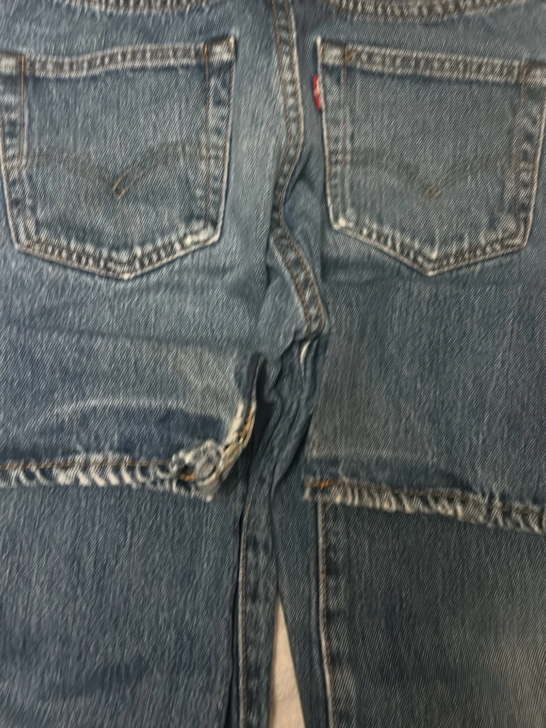 Levi's 501 raka jeans blå denim - 3
