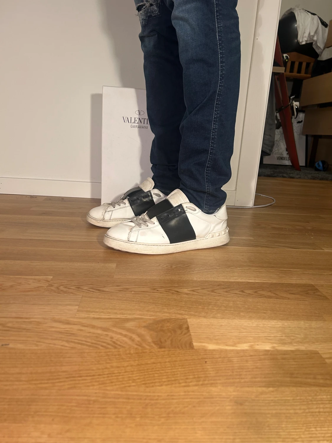 Valentino Garavani Open sneakers vit/svart