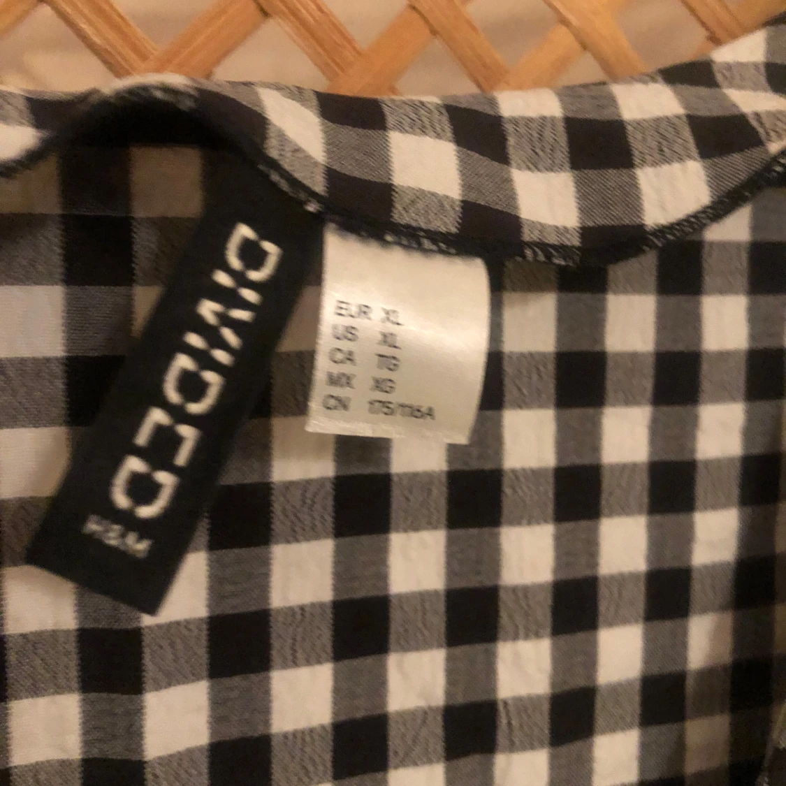Rutig kortklänning från H&M Divided - 1