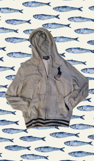 Vintage Polo Ralph Lauren zip hoodie - Sjukt vintage zip från Polo ralph lauren som inte går att få tag på längre! Börjar rosta vid snörena men inget som syns när du har på dig den. Storlek S passar XS. Mvh Afex Closet