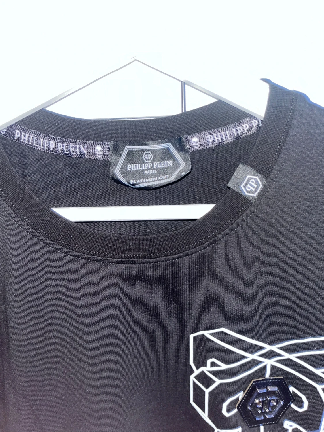 Svart Philipp Plein t-shirt med tryck - 3