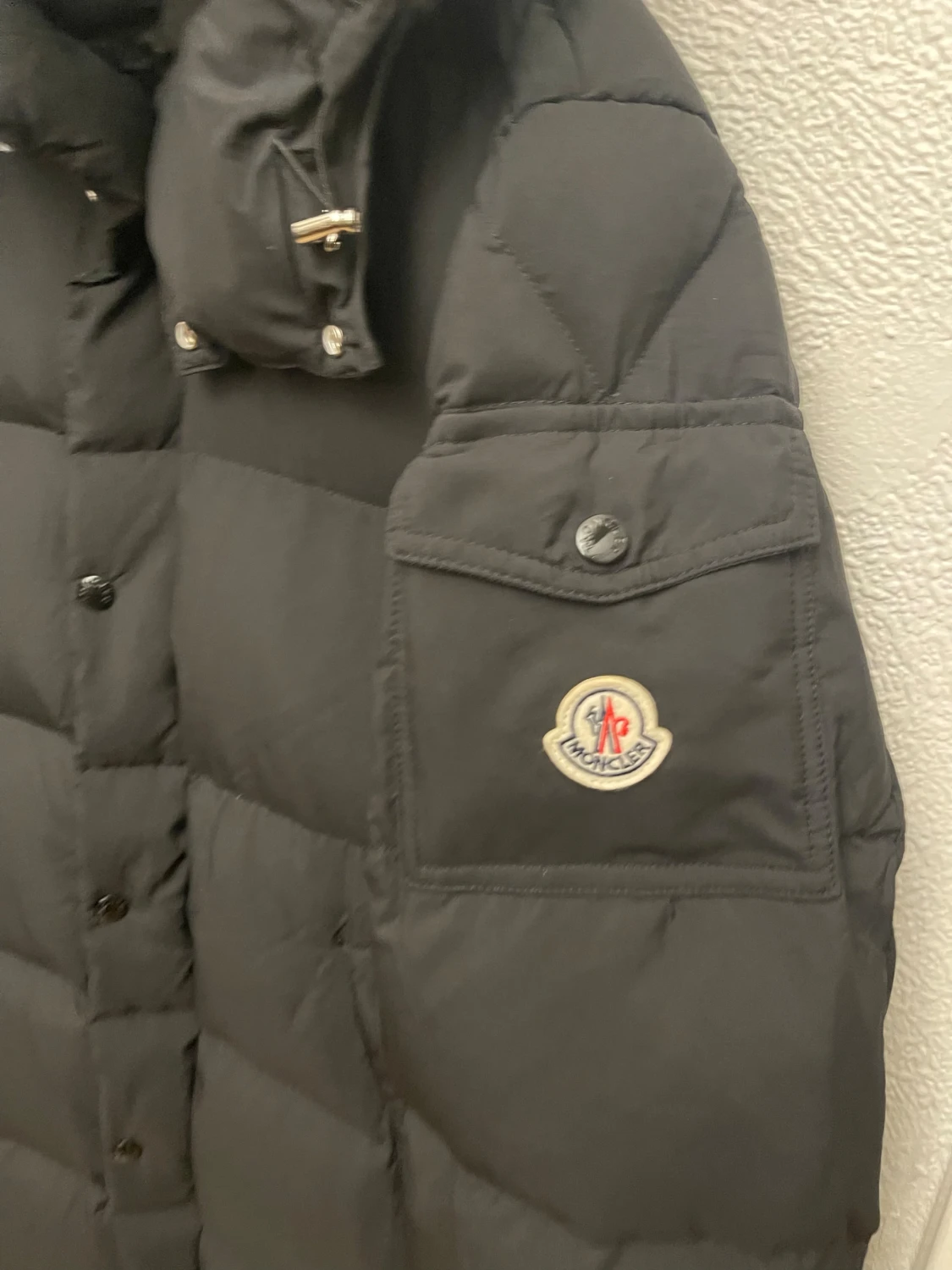 Svart lång dunjacka från Moncler - 6