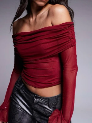 Off shoulder mesh topp - Använd en gång! Superfin❤️