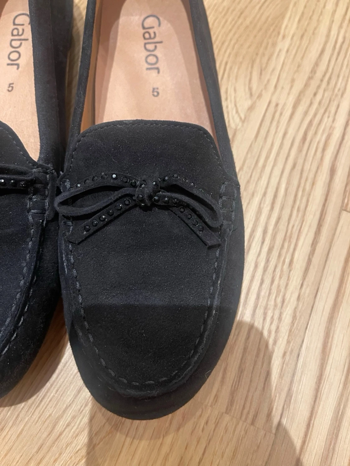 Svarta mockaloafers från Gabor size 37.5 - 1