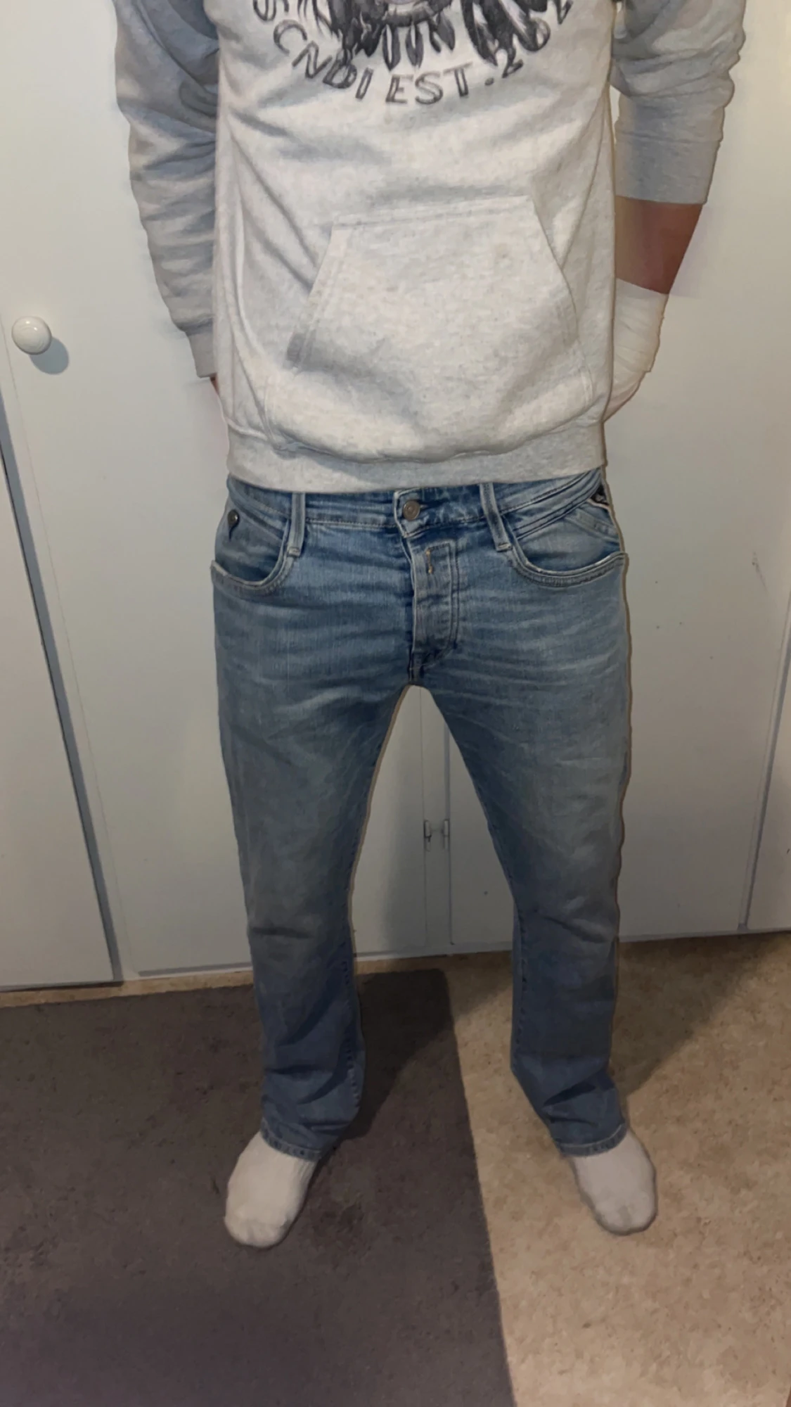 Replay ljusblå jeans regular boot - 1