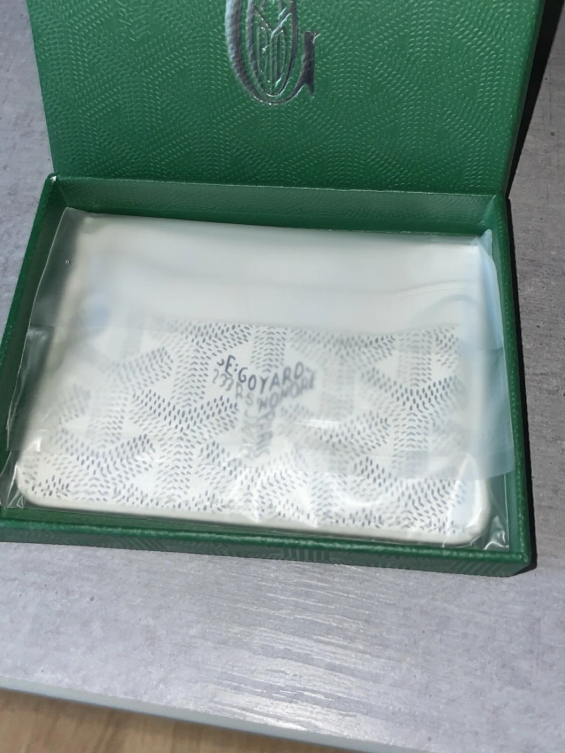 Vit korthållare  - 1