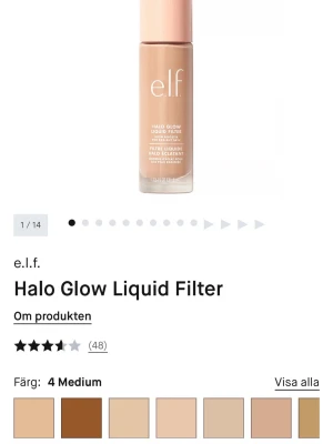e.l.f. Halo Glow Liquid Filter Medium - e.l.f. Halo Glow Liquid Filter i färgen 4 Medium är en flytande foundation som ger glow och jämnar ut hudtonen . Endast använd en gång.