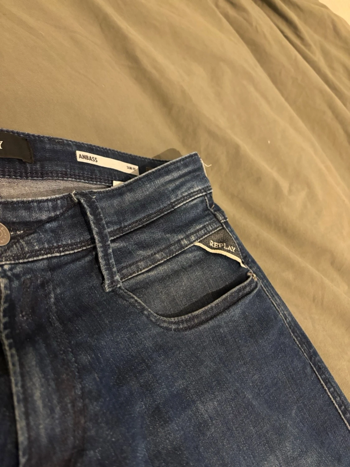 Mörkblå Replay Anbass W29 - 1