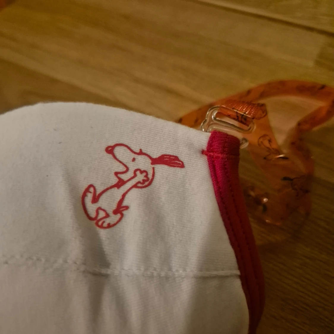 Vit och röd Snoopy bh med avtagbara band 65A - 3