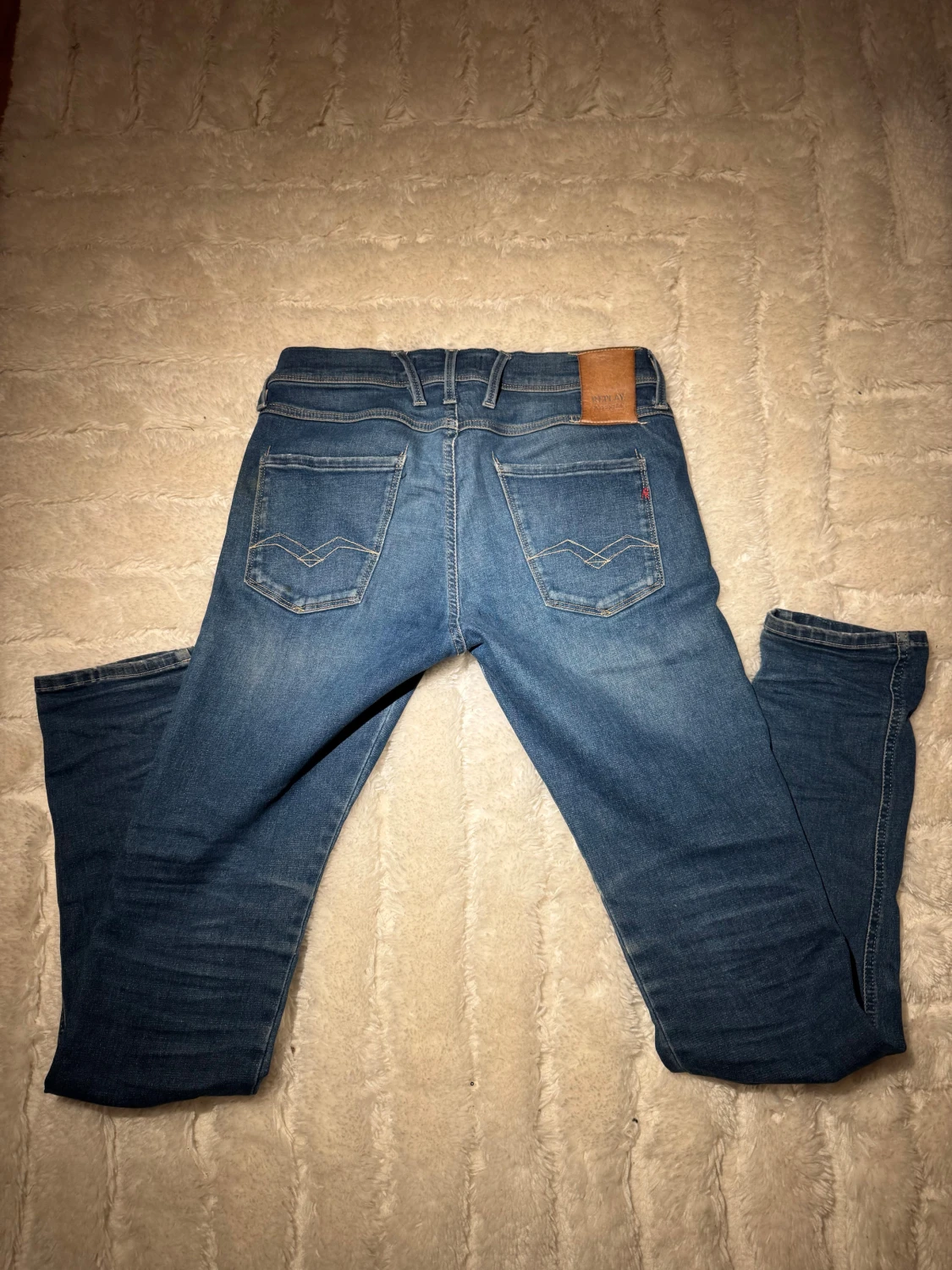 Blå Replay Anbass Hyperflex jeans - 2