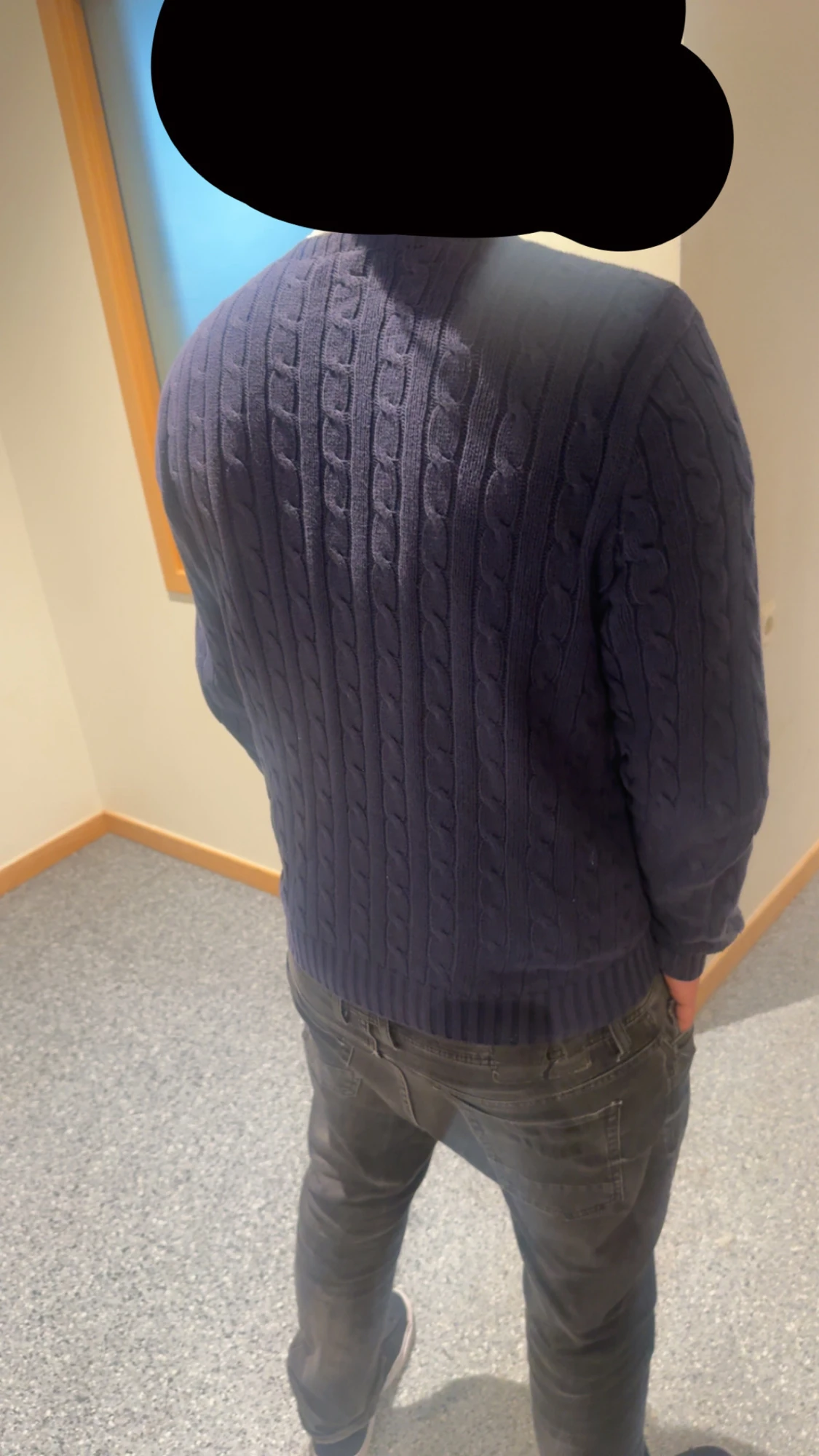 Mörkblå Ralph lauren stickadtröja - 2