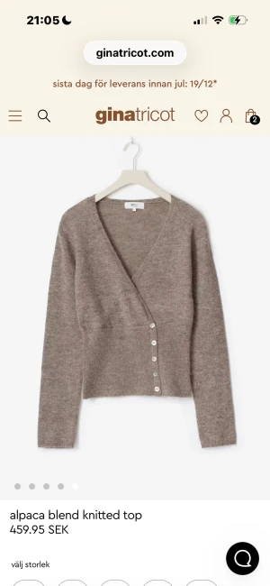 Stickad tröja - Jättefin stickad tröja från gina, storlek xs inte använd jättemycket. skriv för frågor och fler bilder💕