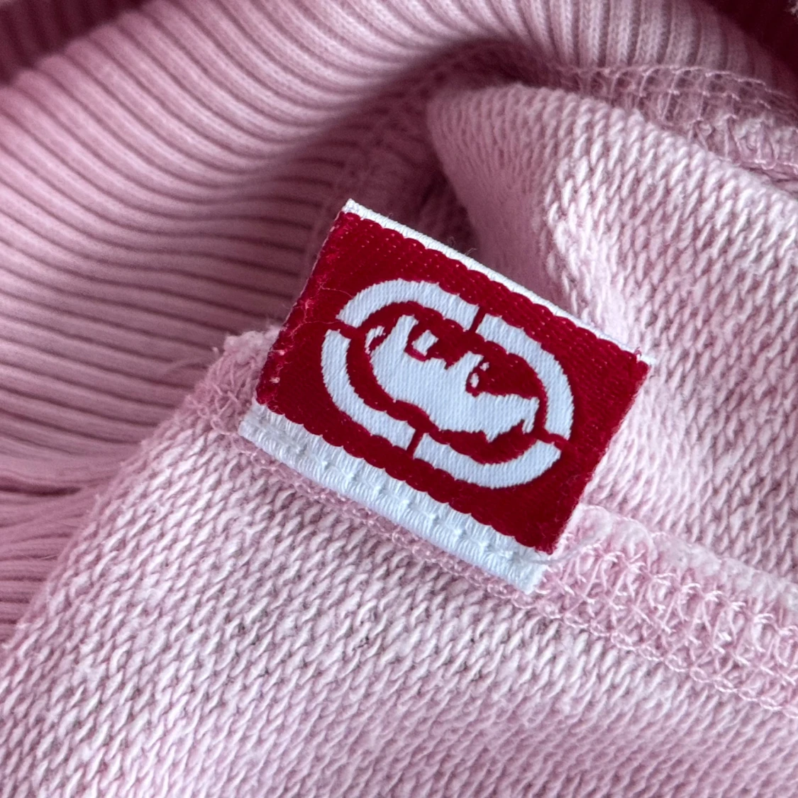 vintage y2k off shoulder baby pink sweater  - 4