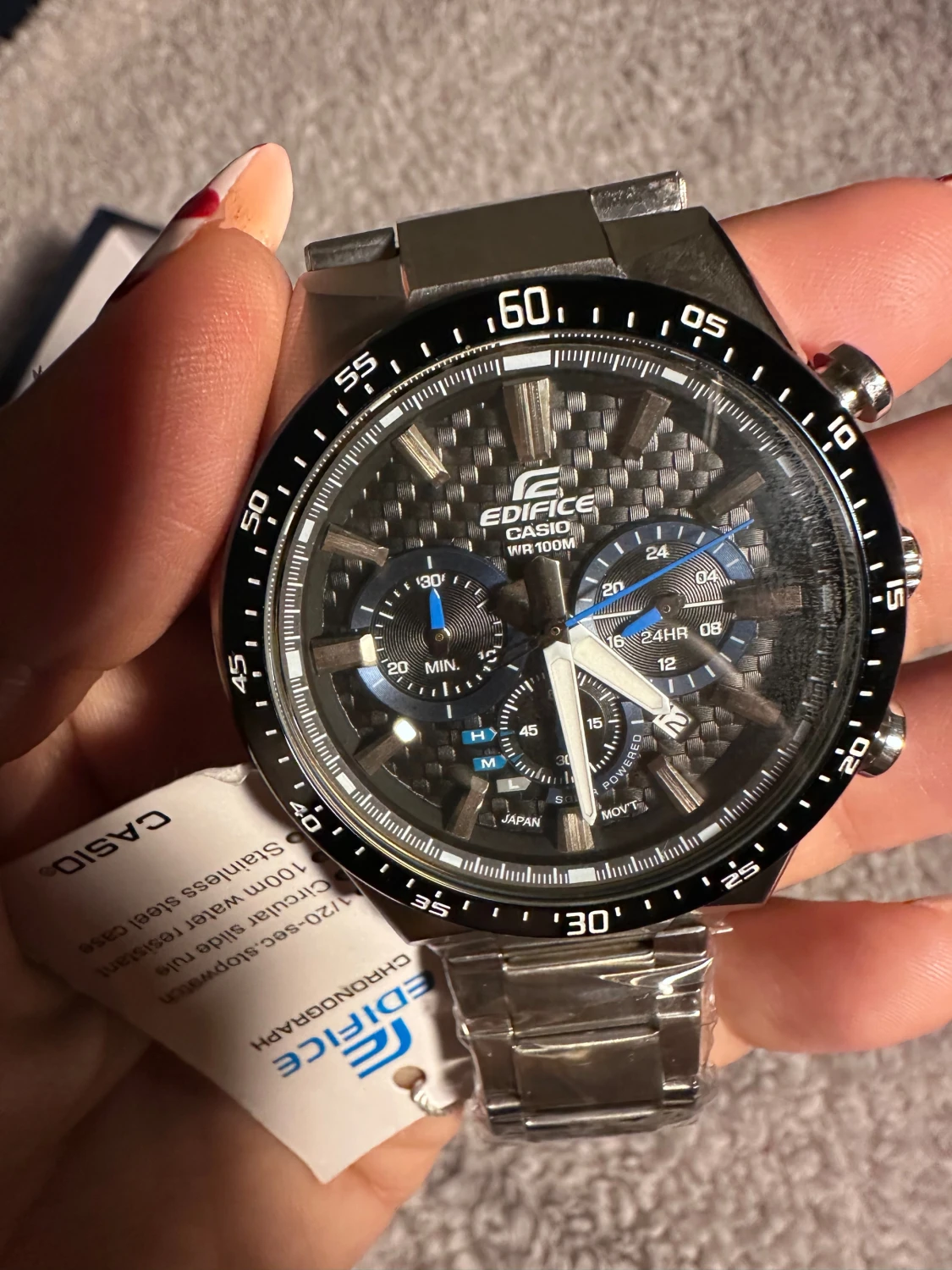 Edifice casio solar powered watch - 6