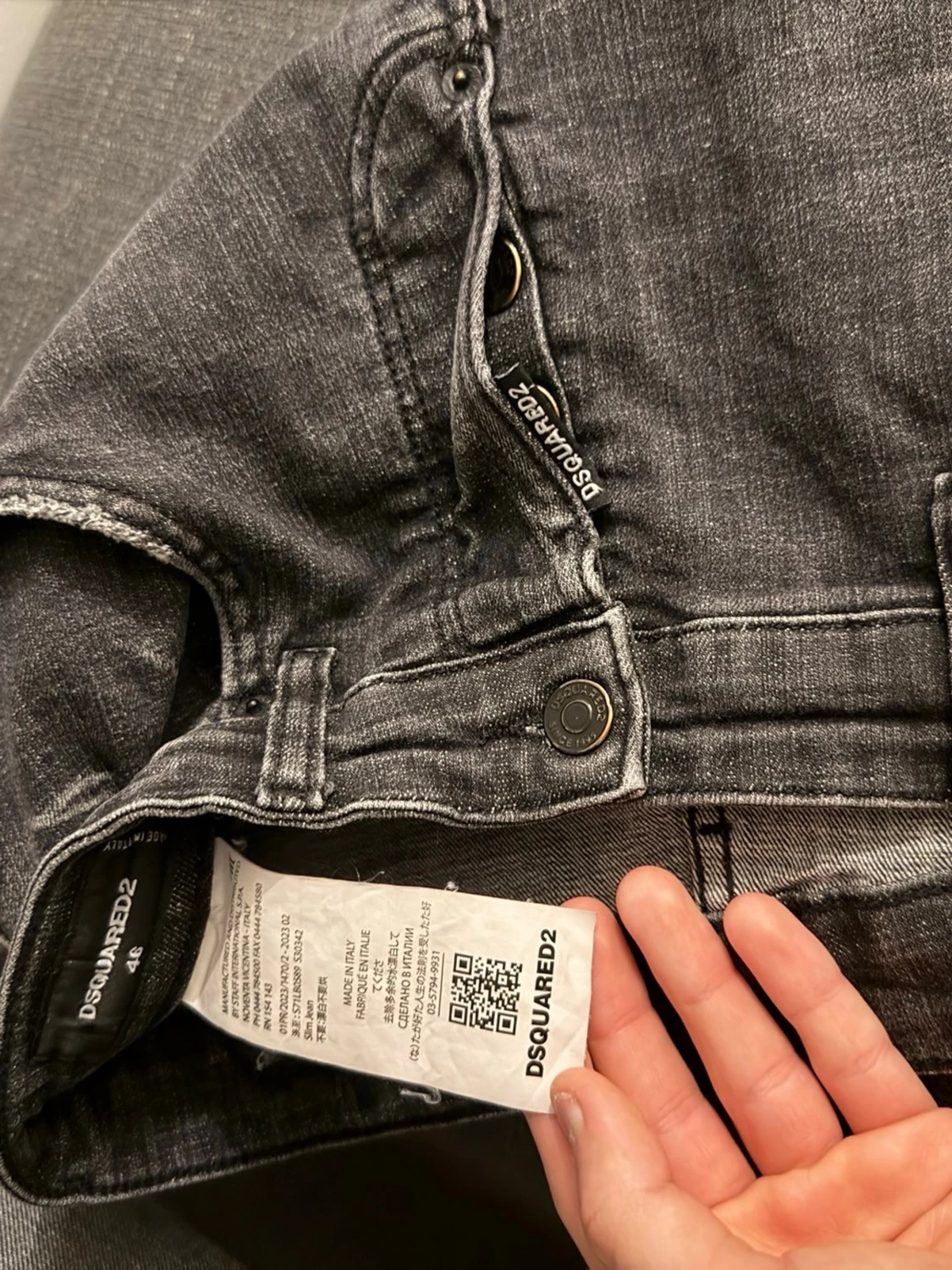 Svarta Dsquared2 jeans med slitningar - 4