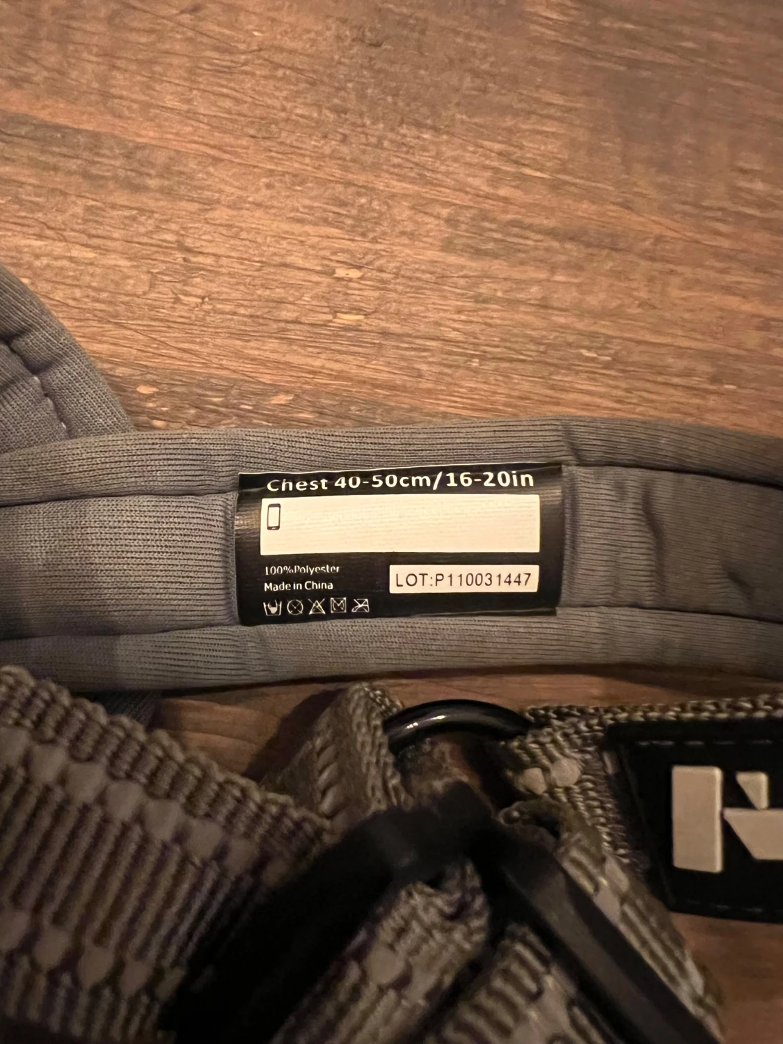 Grå randig sele från Feel Active - 1