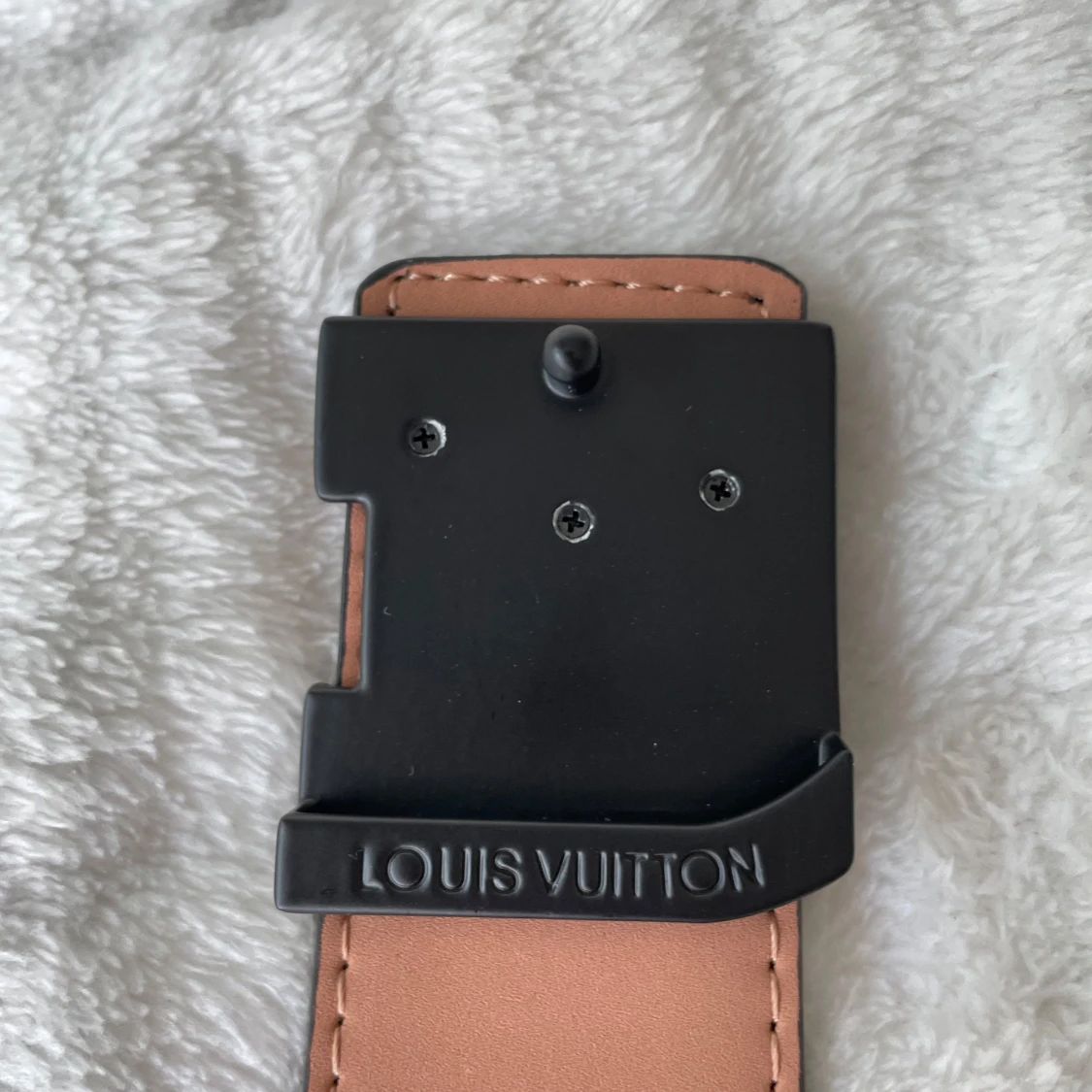 Svart Bälte Monogram Mönstrat - 1