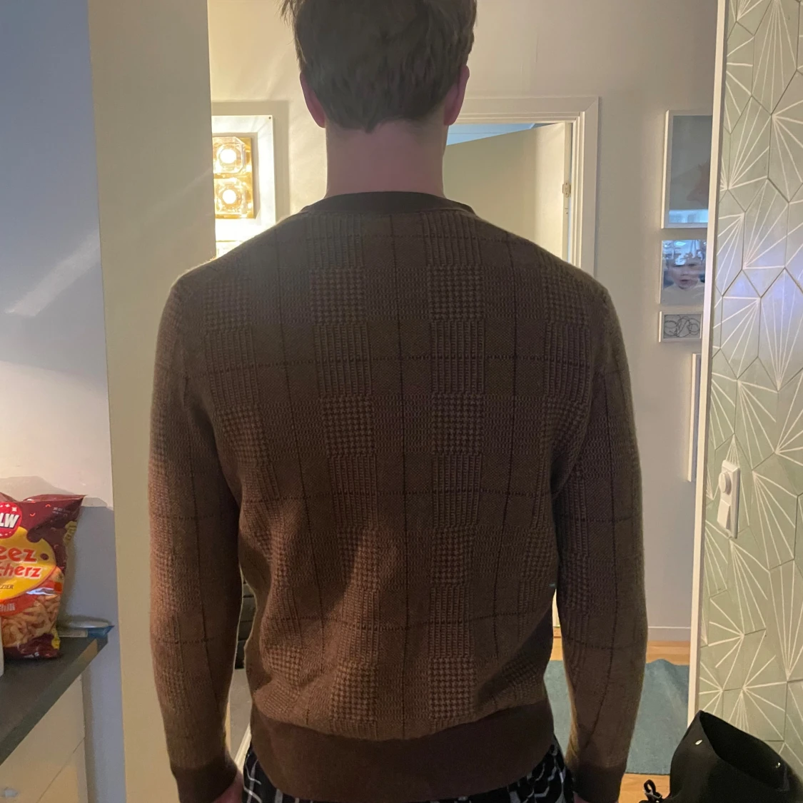 Brun rutig kofta från Polo Ralph Lauren - 4