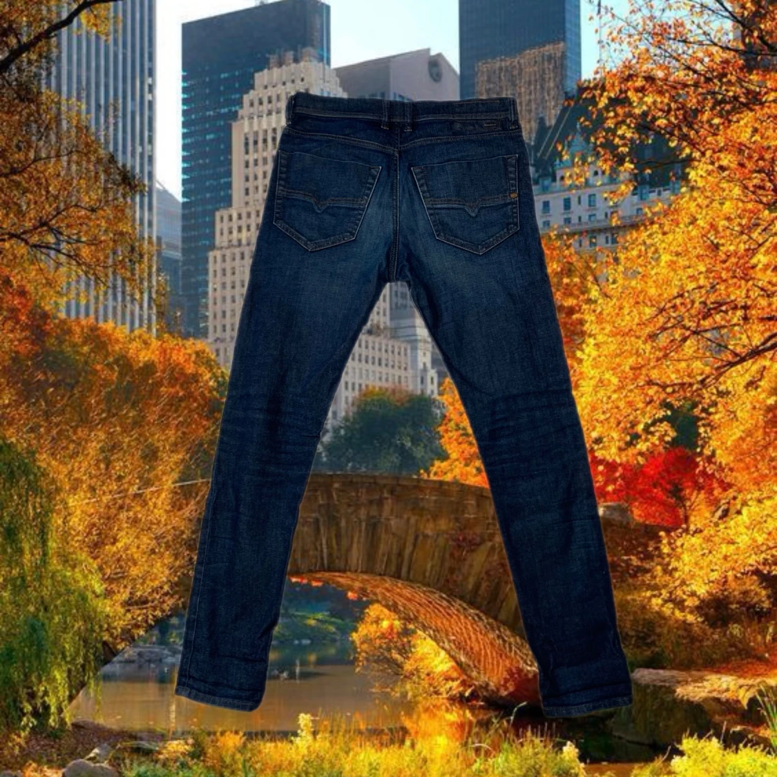 Diesel Tepphar slim jeans blå - 1