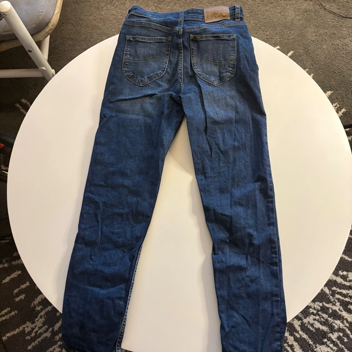 Blå slim fit jeans från Lee - 1