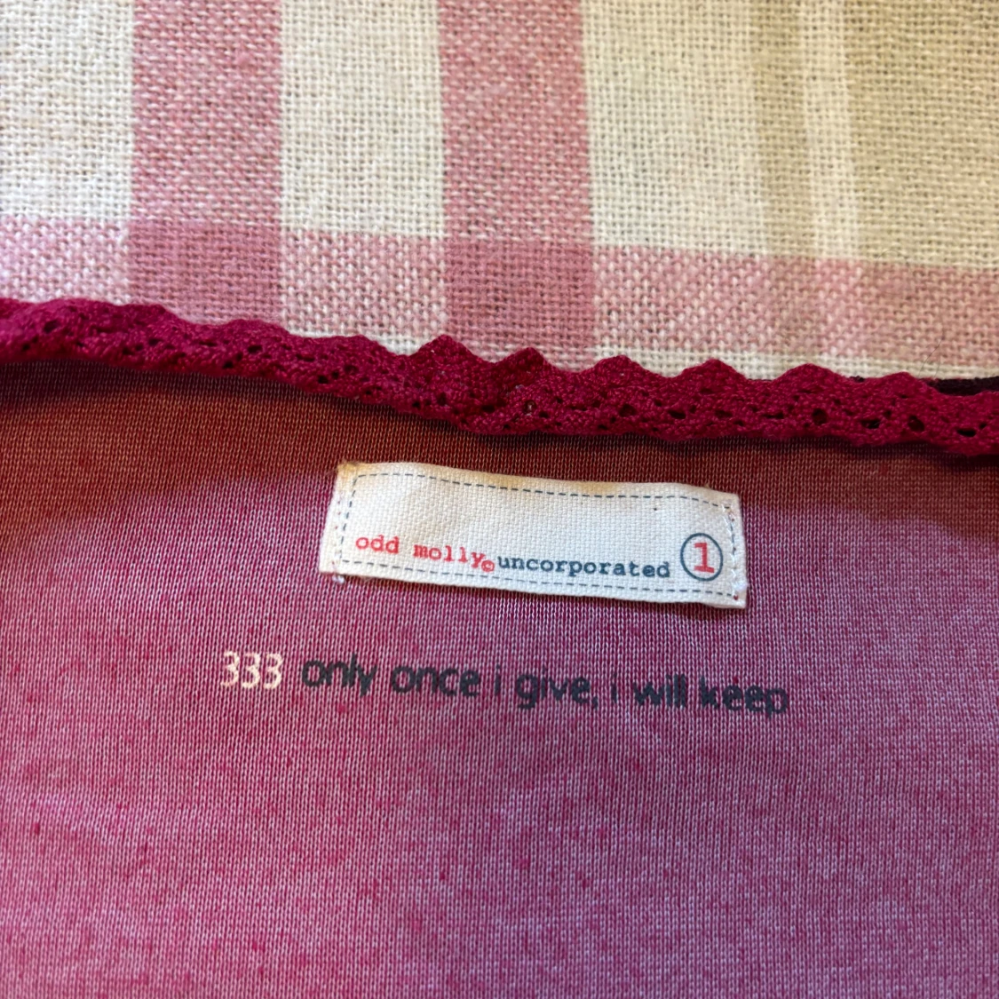 Röd mönstrad topp Odd Molly - 3