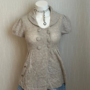 Coquette angora and wool mix babydoll cardigan  - The jacket snaps are a bit loose and need to be sewn tighter