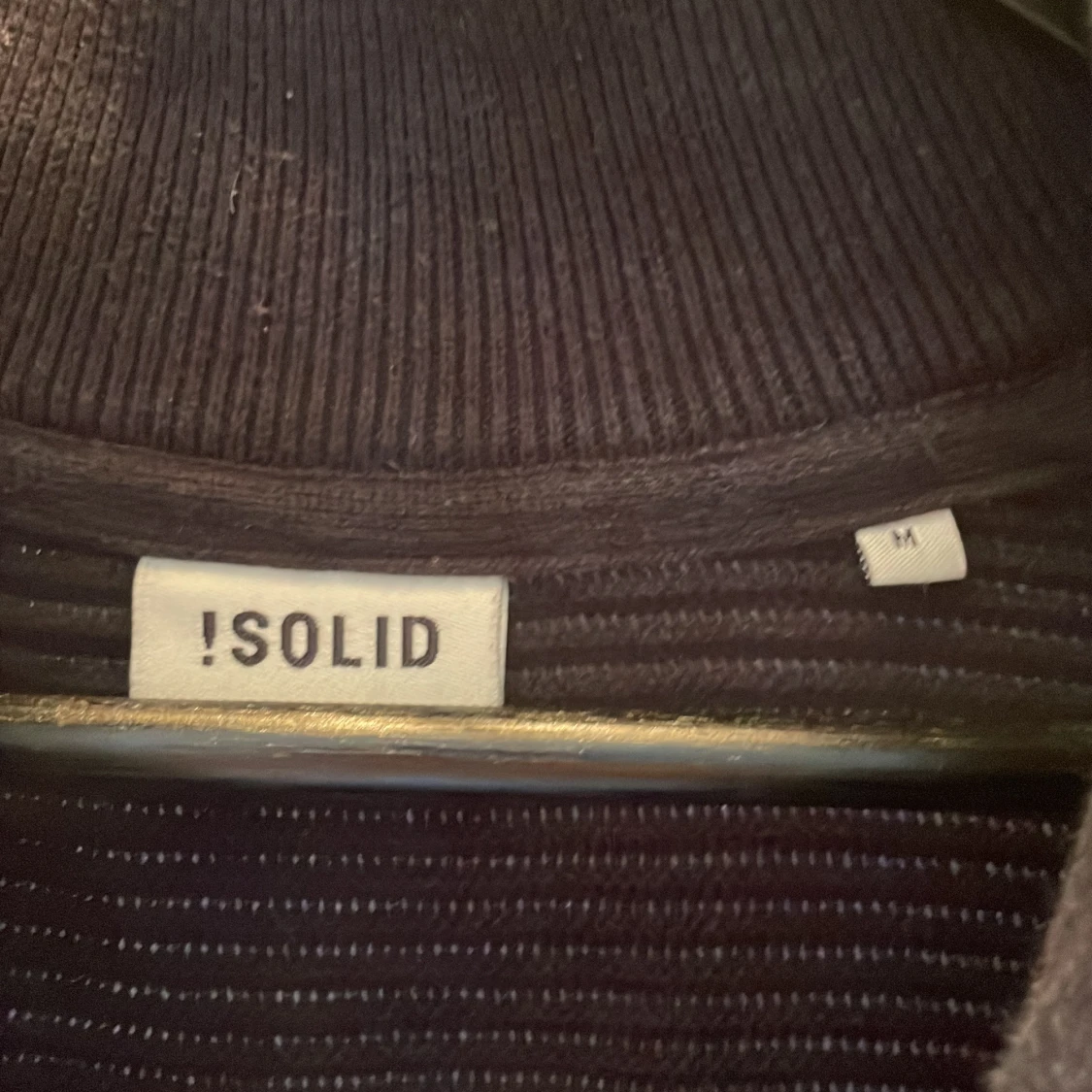 Svart half zip tröja Solid - 2