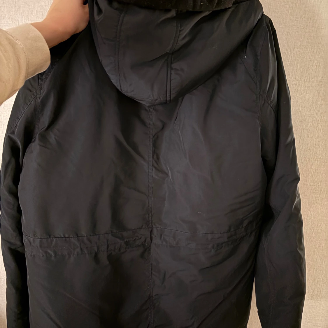 Svart parkajacka från edc, strl S - 3