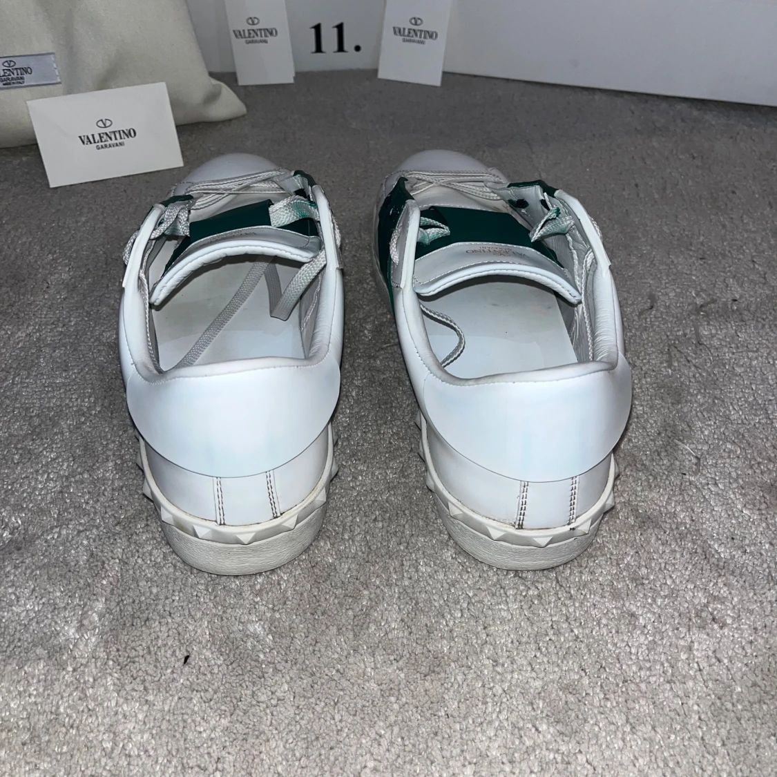 Valentino Garavani Open sneakers vit/grön - 2