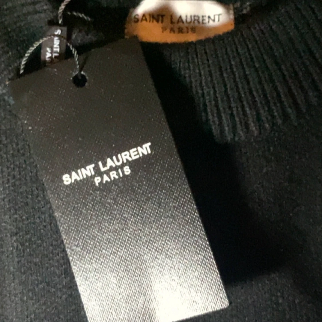Svart stickad Saint Laurent tröja - 2