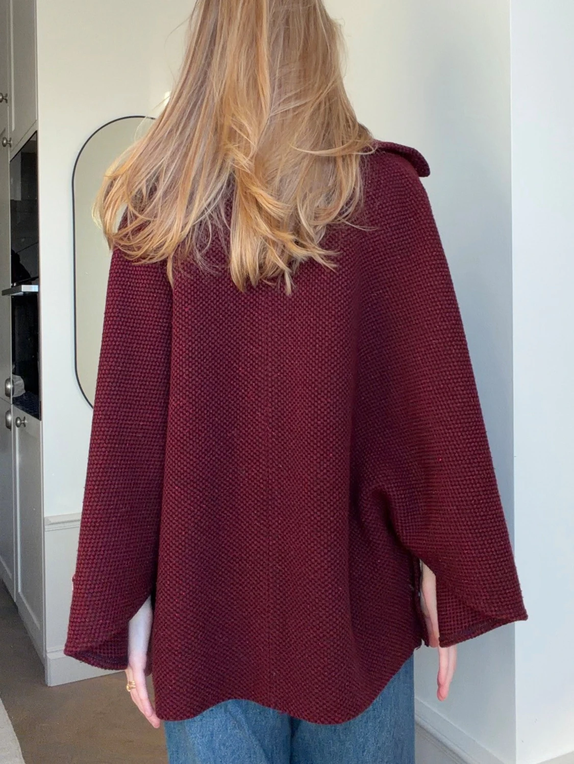 Röd kappa/poncho - 4