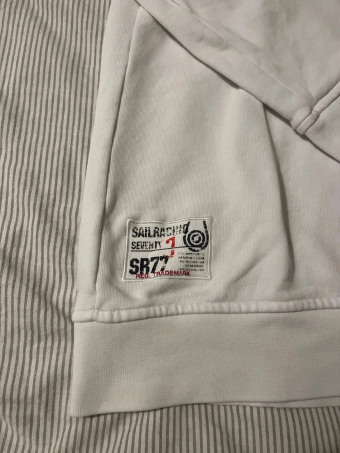 Vit Sail Racing sweatshirt med tryck - 2