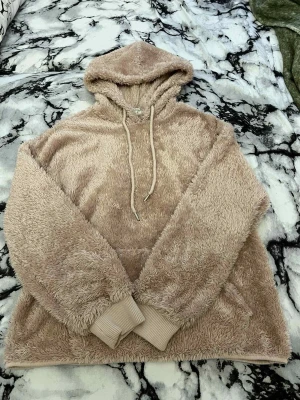 Beige Teddy hoodie H&M - Säljer Beige Teddy Hoodie från H&M storlek S 