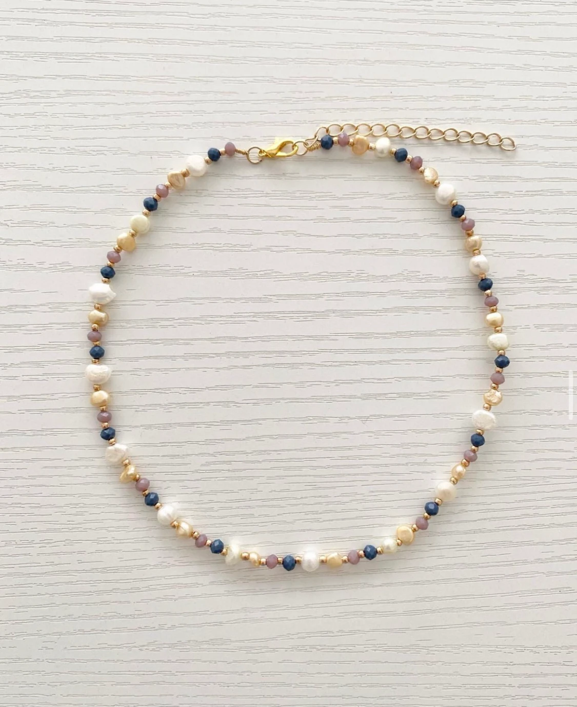 Färgsprakande Kristall Halsband  - 90