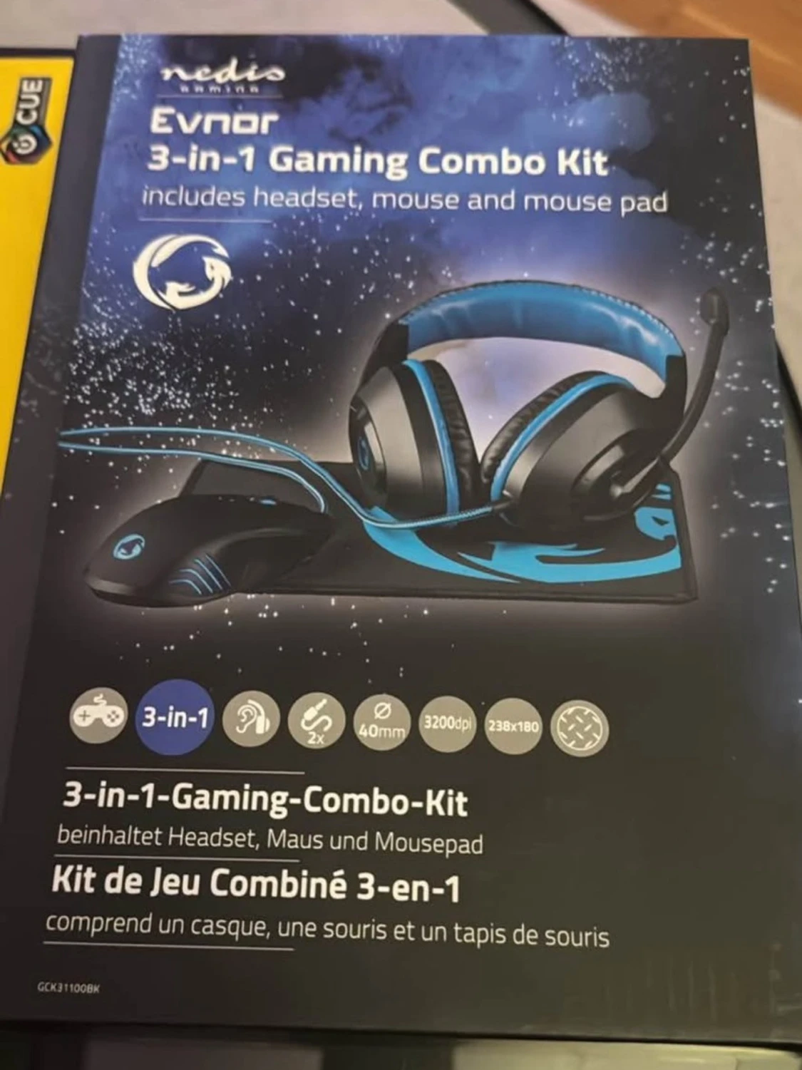 Nedis Evnor 3-i-1 Gaming Combo Kit