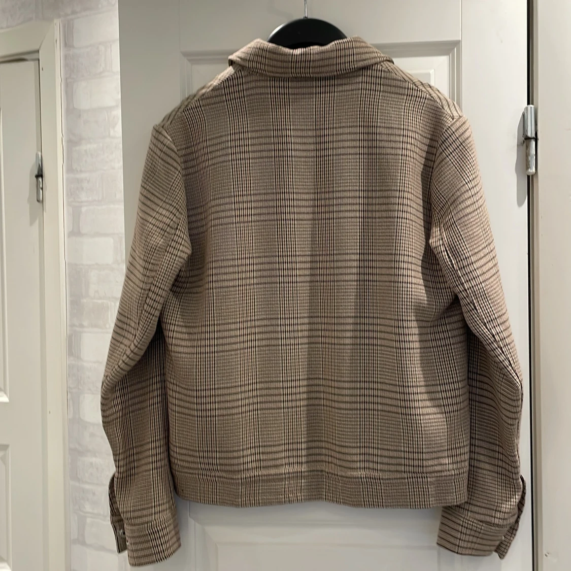 Rutig overshirt med dragkedja - 2