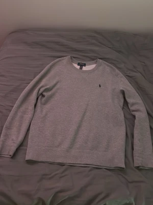 Polo ralph lauren grå tröja storlek 14-16 år - Grå sweatshirt från Polo ralph lauren. Barnstorlek L(14-16år). Ungefär XS i normal storlek.