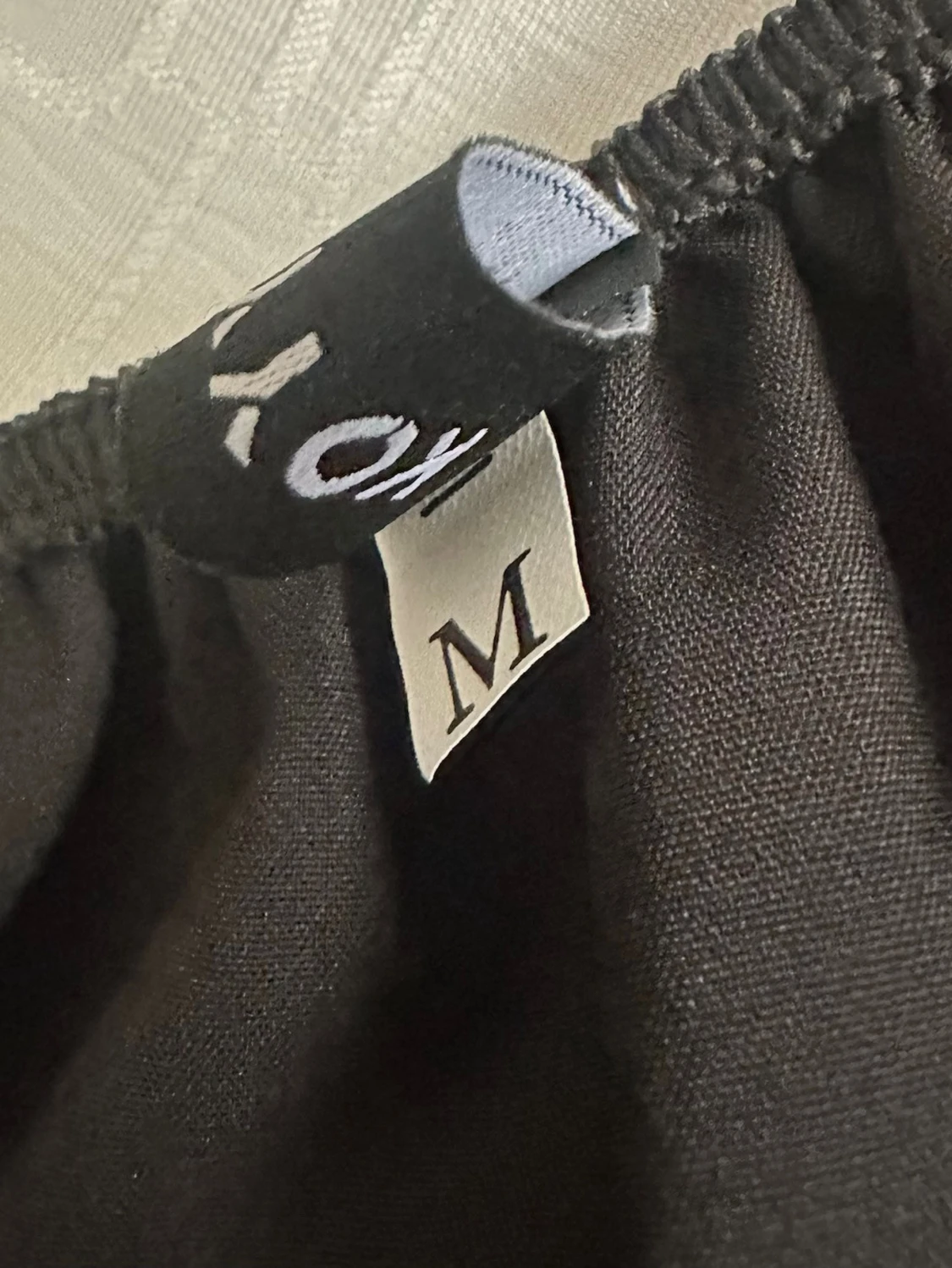 Svart klänning med knytband M - 4