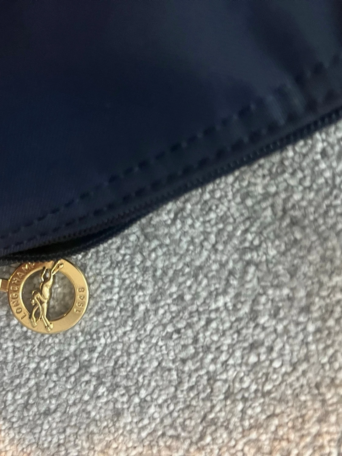 Marinblå axelväska från Longchamp - 3