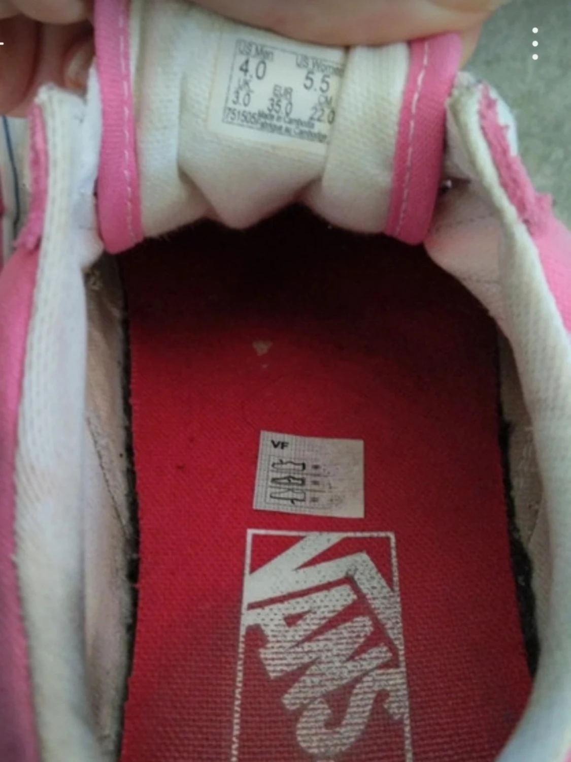 Rosa och vita Vans sneakers - 2