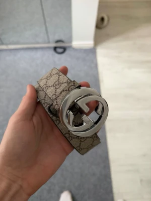 GG beige silver belt - 120cm, new