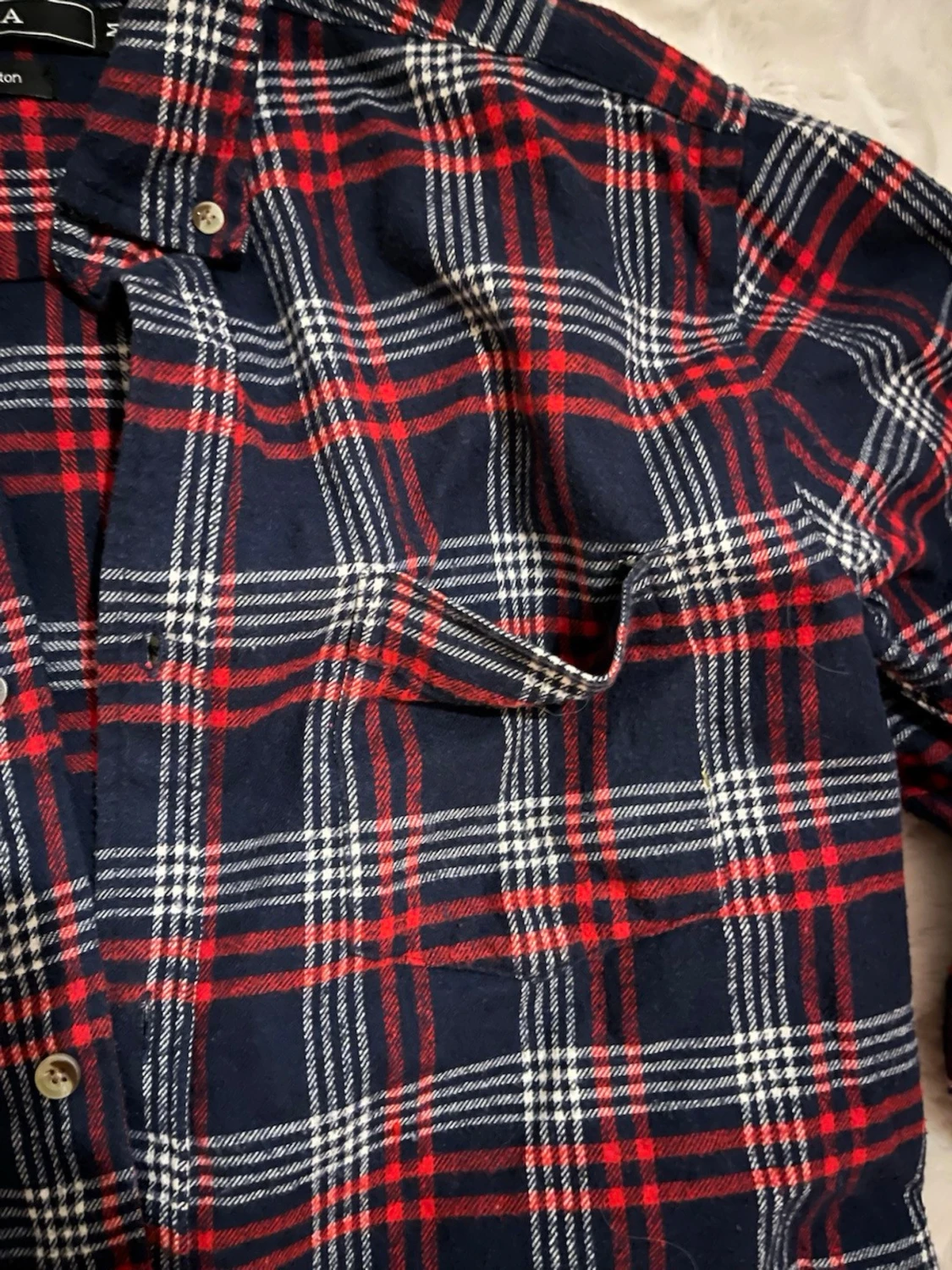 Rutig skjorta från Berga i bomull - 1