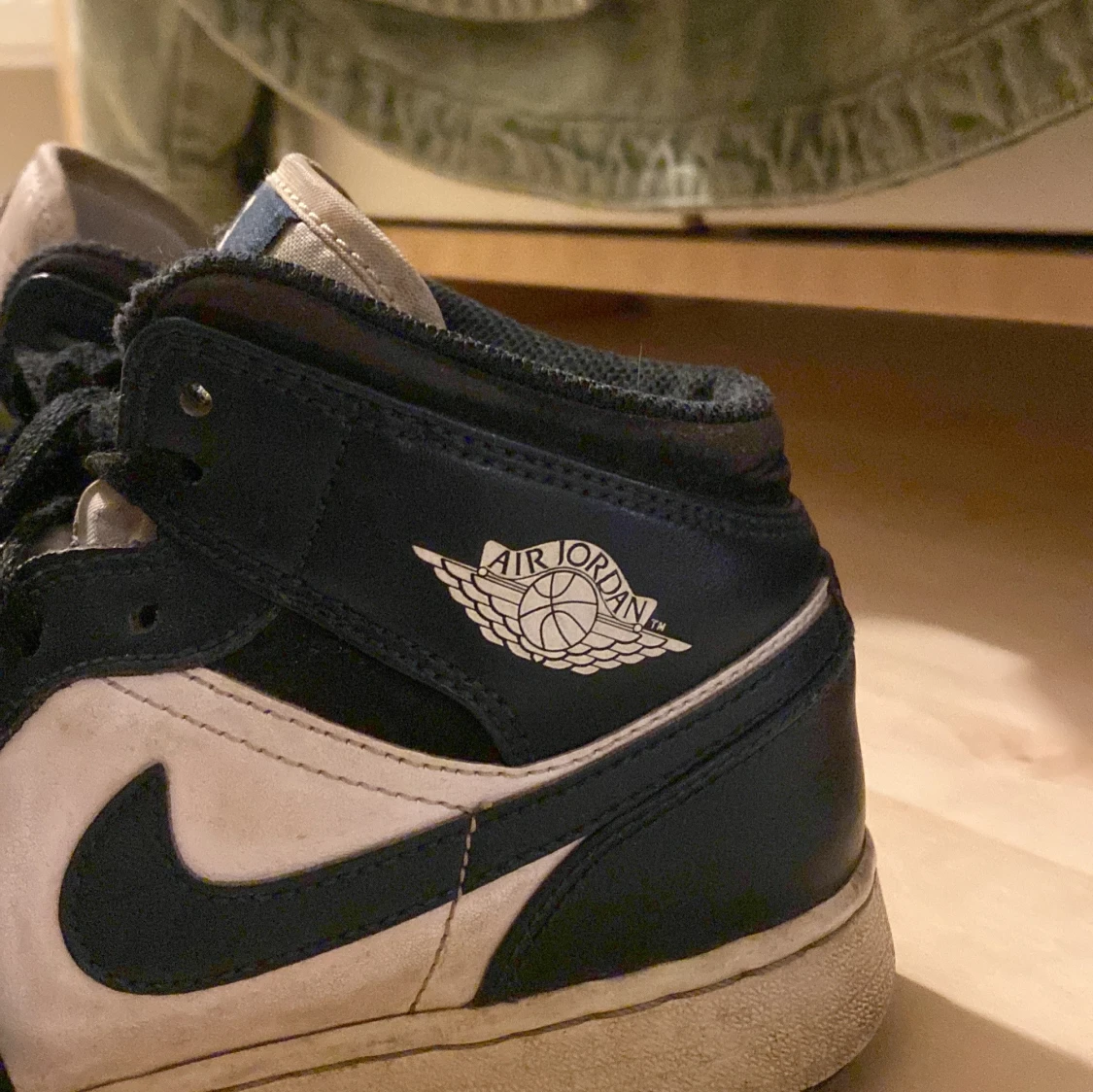 Nike Air Jordan 1 Mid blå/vit strl 38 - 4