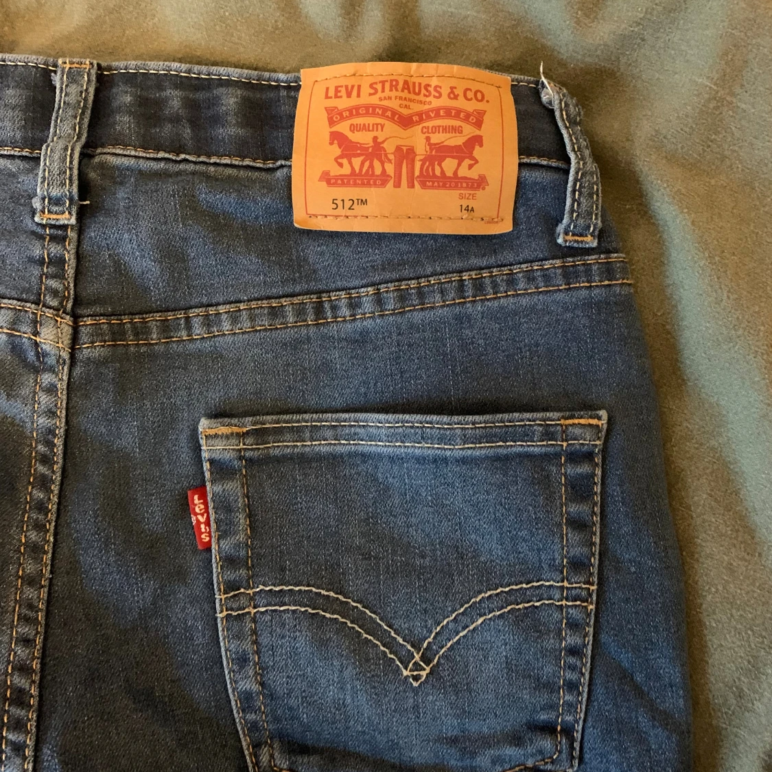 Levi's 512 blå jeans, storlek 14år - 1