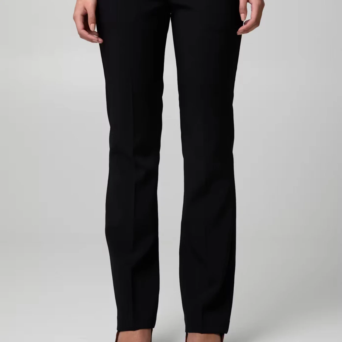 Svarta kostymbyxor - low waist - 1