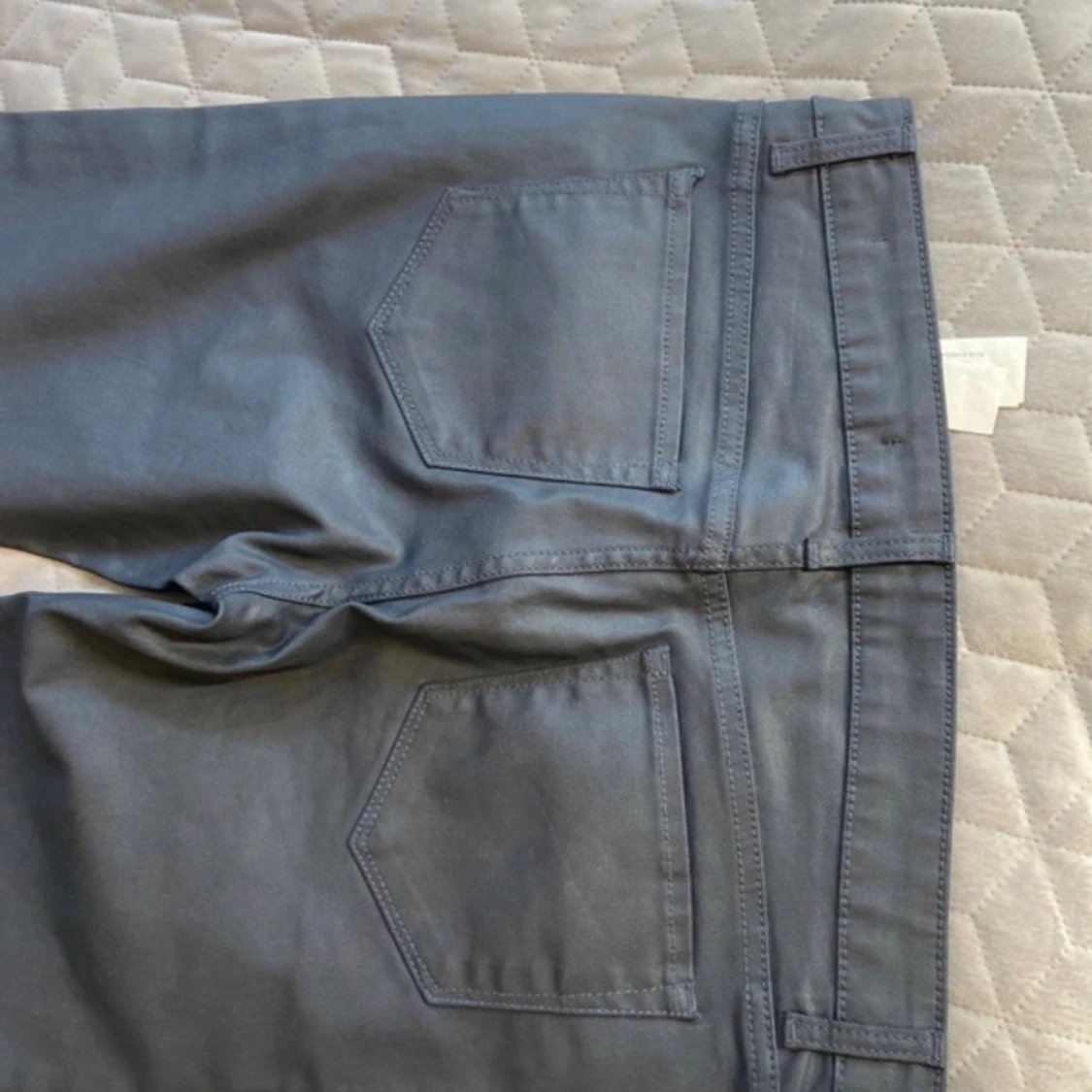 Mörkblå slim byxor från Zara Woman - 2