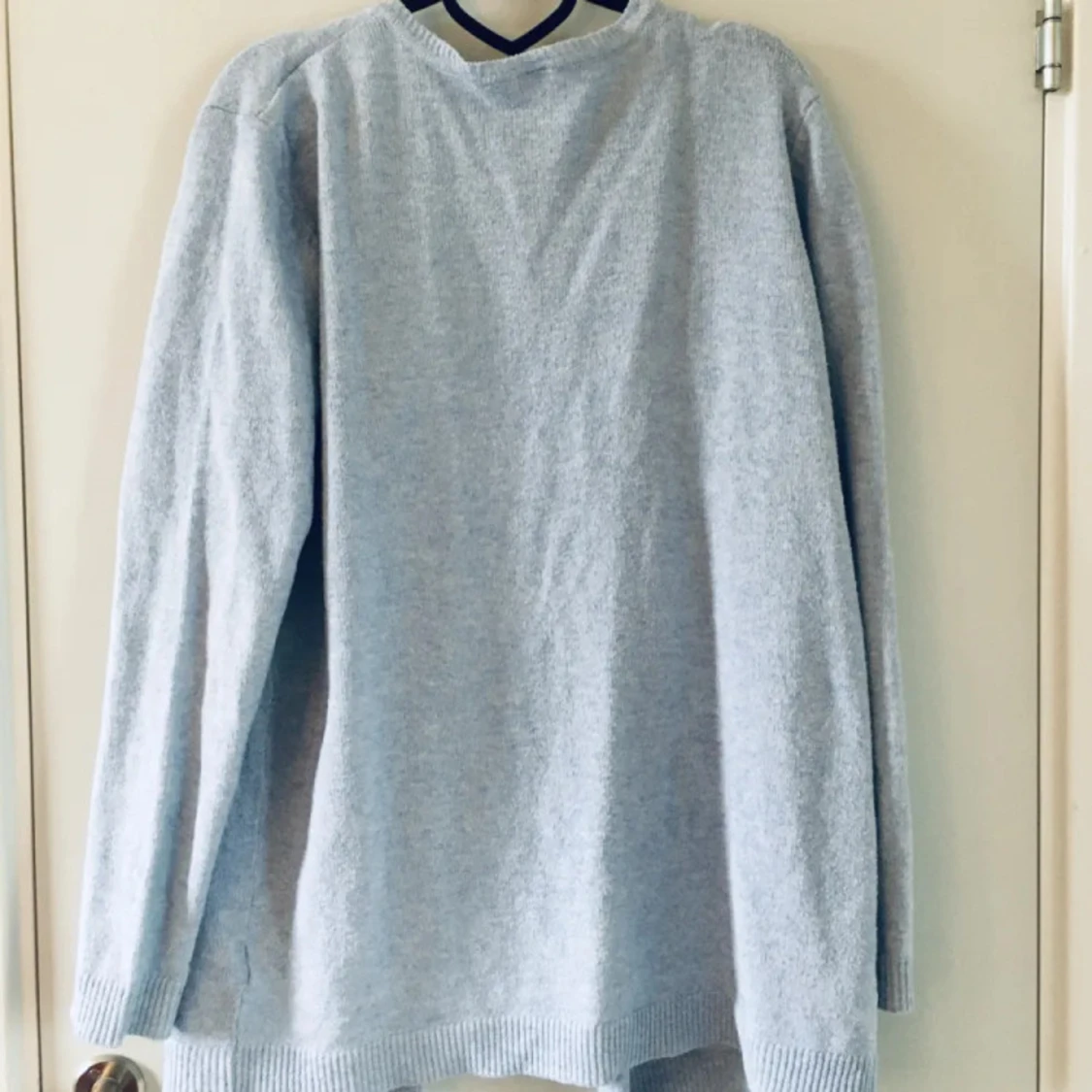 Ljusblå kofta från ICHI med fickor - 1